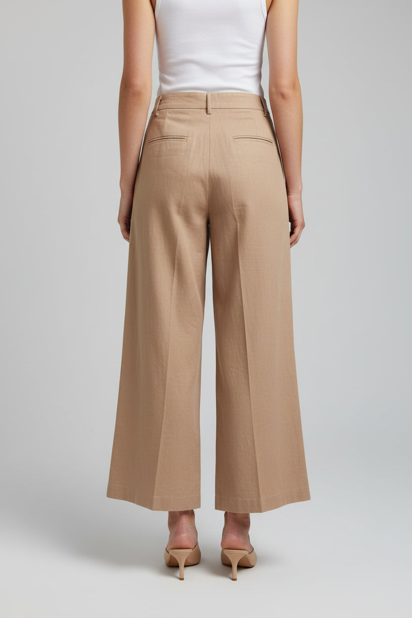 Pantalon Sastrero mujer color camel- Bromelia